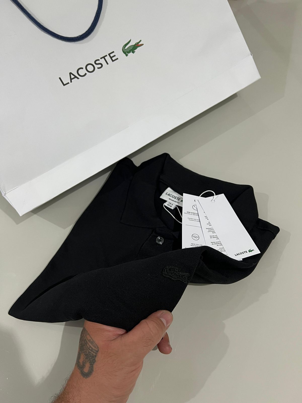 Lacoste Polo Preta M